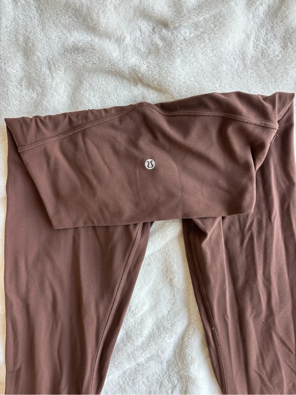 Lululemon High-Waist Leggings in Chocolate Brown